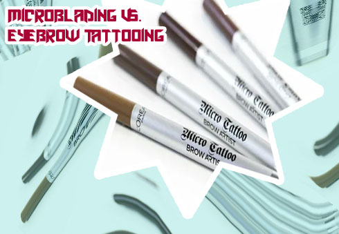 Eyebrow tattoo artist