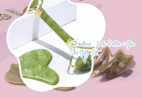 Gua sha roller jade
