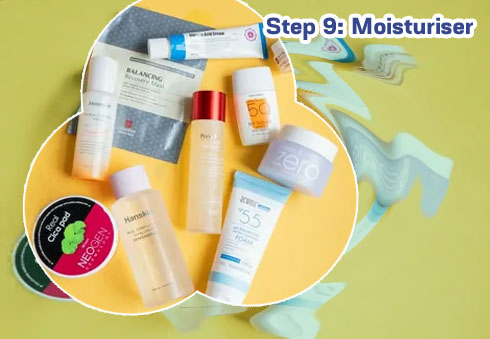 Korean 9 step skin care