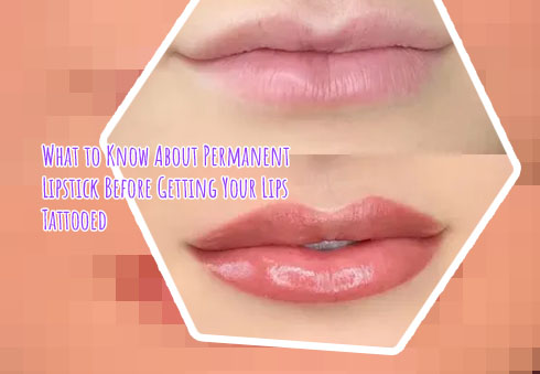 Lip color permanent makeup