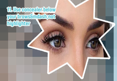 Makeup for low brows