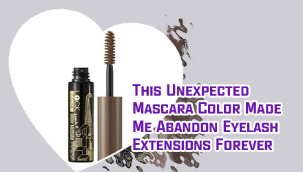 Metallic brown mascara