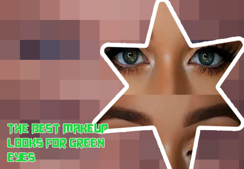 Natural makeup for green eyes