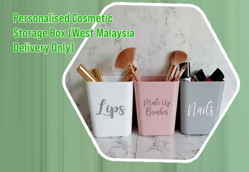 Personalised make up storage box
